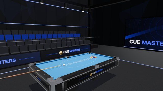 Arena: LED stendai aplink pakylą ir ekranai abiejuose galuose.